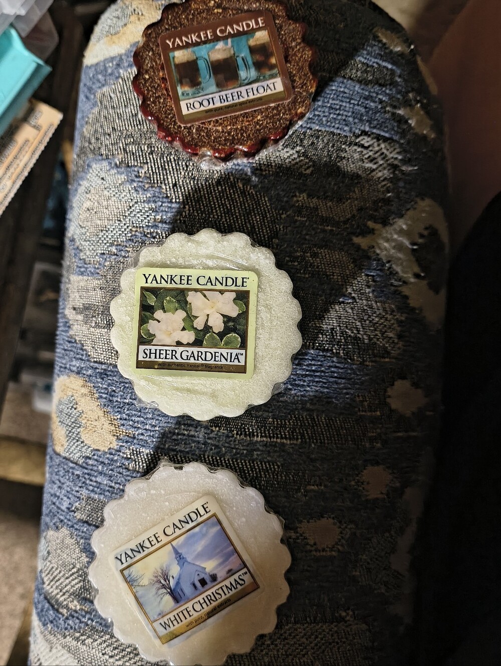 Yankee Candle Wax Tarts Trio Root Beer Float , Sheer Gardenia , White Christmas